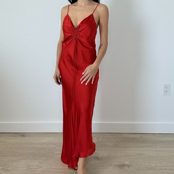 All saints red dress size 0 - Picture 2 of 8